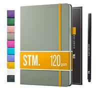 Bullet Dotted Journal Dot Grid Notebook | A5 Daily Journaling Notebooks for Personal Writing, Work, Women | 120gsm Thick Paper, Hard cover, Lay Flat Binding | 5x7 Journals Cuaderno Libretas de apuntes