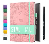 Bullet Dotted Journal Dot Grid Notebook | A5 Daily Journaling Notebooks for Personal Writing, Work, Women | 120gsm Thick Paper, Hard cover, Lay Flat Binding | 5x7 Journals Cuaderno Libretas de apuntes