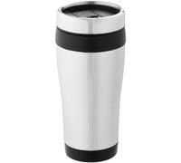 Bullet Elwood Insulated Tumbler (Pack Of 2) Silver/solid Black (17.6 X 8.3 Cm)