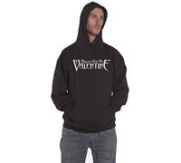 Bullet For My Valentine Hoodie Logo and Raven Official Unisex Black Pullover XXL