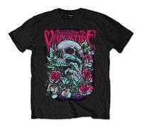Bullet For My Valentine Men's Skull Red Eyes Short Sleeve T-Shirt, Black, XX-Large
