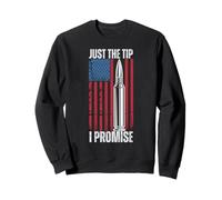 Bullet & Gun USA Flag Shirt Just The Tip True American Style Sweatshirt