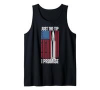 Bullet & Gun USA Flag Shirt Just The Tip True American Style Tank Top
