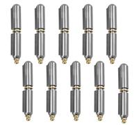 Bullet Hinge,Grease Zerk Weldable Lift Off Hinges for BBQ Smoker and Metal Gate,Compatible with Swing Door Trailer Ramp,3in,10-Pack.