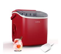 Bullet Ice Cube Maker Ice Cube Machine 1.3 L Self-Cleaning Ice Maker Red