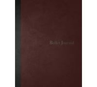 Bullet Journal: 8.5 x 11 - 160 pages - Simple Dark Red - Notebook Dotted Grid - soft cover glossy finish - journal, planner, organizer, dot point, sketch, calligraphy