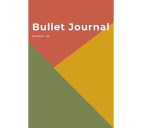 Bullet Journal October 2025 | Minimalist Planner: Habit Tracker, Meal/Water/Sleep Logs, Weekly Organizer | A5: Stay organized and inspired: track ... at month’s end | Simple gender-neutral design