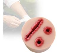 Bullet & Laceration Wound Packing Simulator for Hemostasis, Wound Packing Trainer, Multitask Hemorrhage Control Model, Suturing Exercises, for Course Teaching and First Aid Training Programs