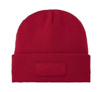 Bullet Men's Boreas Beanie With Patch in Red Bullet Red One Size