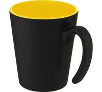 Bullet Oli Ceramic 360Ml Mug Solid Black/yellow (One Size)