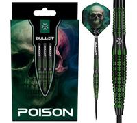Bullet | Poison | Steel Tip Darts | 90% Tungsten | 22g - 26g Weight Options (26, Grams)