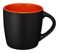 Bullet Riviera Ceramic Mug (8.4 x 8.8 cm) (Solid Black/Orange)
