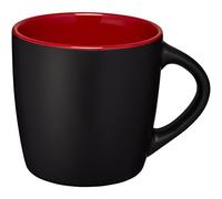 Bullet Riviera Ceramic Mug (8.4 x 8.8 cm) (Solid Black/Red)