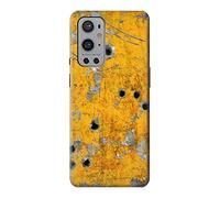 Bullet Rusting Yellow Metal Case Cover For OnePlus 9 Pro
