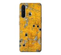 Bullet Rusting Yellow Metal Case Cover For OnePlus Nord