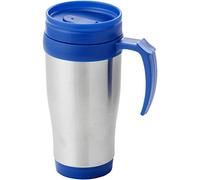 Bullet Sanibel Insulated Mug (12 x 18 x 8 cm) (Silver/Blue)