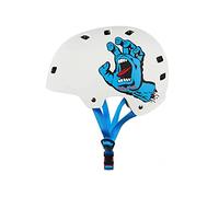 Bullet x Santa Cruz Helmet Screaming Hand Matt White Adult