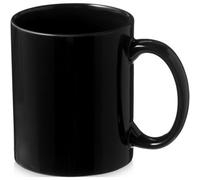 Bullet Santos Ceramic Mug (Pack Of 2) Solid Black (9.7 X 8.2 Cm)