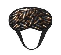 Bullet Sleep Mask for Side Sleeper Soft Breathable Sleeping Eye Mask Blackout Silk Eye Sleep Shade Cover with Elastic Strap Night Blindfold for Women Men Travel Nap