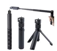 Bullet Time Handle Tripod Rotating Grip with Invisible Selfie Stick for Insta360 X6 X5/X4, DJI OSMO 360 2 Pocket 3, GoPro,1/4" Thread, 6 lbs Capacity, Compact Selfie Stick (47 inches)