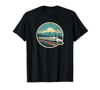 Bullet Train Mount Fuji Japanese Souvenir Shinkansen Train T-Shirt