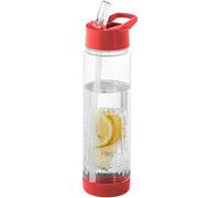 Bullet Tutti Frutti Bottle With Infuser (25.9 x 7.1 cm) (Transparent/Red)