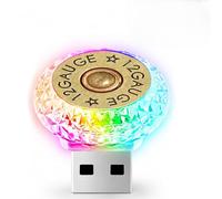 Bullet USB LED Car Interior Atmosphere Lamp, Portable Multi-Color Mini LED Night Light Auto Ambient Lighting, Universal Vehicle Interior Bedroom Decor Car Accessories Bullet Gifts for Women Men