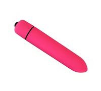 Bullet Vibrator Mini Sex Toy Ladies Massager Clitoris Battery Operated Vagina Adult Stimulator Water Resistant (Pink)