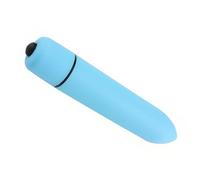Bullet Vibrator Mini Sex Toy Ladies Massager Clitoris Battery Operated Vagina Adult Stimulator Water Resistant (Baby Blue)