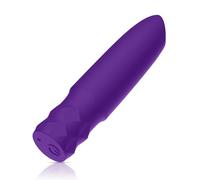 Bullet Vibrator Sex Toys All Silicone Rechargeable Vibrator with 10 Powerful Vibration & Quiet Modes,Fully Waterproof, USB Rechargeable,Adult Sex Toys (Purple)