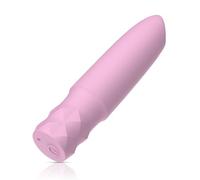 Bullet Vibrator Sex Toys All Silicone Rechargeable Vibrator with 10 Powerful Vibration & Quiet Modes,Fully Waterproof, USB Rechargeable,Adult Sex Toys (Pink)