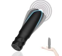 Bullet Vibrator Sex Toys All Silicone Rechargeable Vibrator with 10 Powerful Vibration & Quiet Modes,Fully Waterproof, USB Rechargeable,Adult Sex Toys (Black)