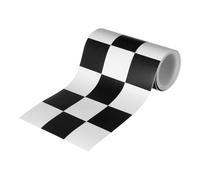 Bulletin Board Border | Decorative Checked Trim 240 x 10 cm, Billboard Borders, for Racetrack, School, Office, Party, Birthday, Holiday, Door