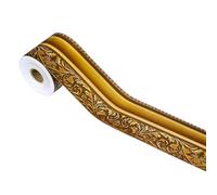 Bulletin Board Border Roll - 2.99 Inches Classroom Board Border | Vintage Gold Trim Decor - Coated Paper Cardboard Elegant Frame for Blackboard Whiteboard Use in Schools Homes Office and Displays