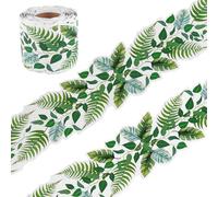 Bulletin Board Border Sticker, 49ft Classroom Border Trim Eucalyptus Themed Border Sticker for Photo Wall Bulletin Boards Chalkboard Leaves Greenery Plant Decoration