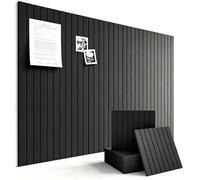 Bulletin Board, Felt Slatted Bulletin Board Wall Organizer, Multi Functional Memo Board for Office, Classroom, Bedroom, Photo Display, Vision Board Aesthetic Decor E 1PCS