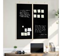 Bulletin Board Folding Black 100 X 100 X 1.4 Cm Solid Pine Wood