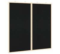 Bulletin Board Folding Manual Solid pine wood Office Supplies Pin Memo vidaXL