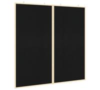 Bulletin Board Folding Manual Solid pine wood Office Supplies Pin Memo vidaXL
