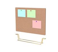 Bulletin Board Small Cork Board Desk Cork Desktop Memo Double Sided Picture Notice Photos Pin for Bedrooms Bush Wooden Antique Office
