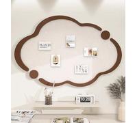 Bulletin Boards Cloud Felt DIY Vision Photos Memos Display Wall Panel for Home School Self Adhesive Wall Decoration Cork Board Alternative (Beige 40x60cm)