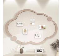 Bulletin Boards Cloud Felt DIY Vision Photos Memos Display Wall Panel for Home School Self Adhesive Wall Decoration Cork Board Alternative (Camel 40x60cm)