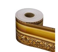 Bulletin Border Trim Pin Board Edge | Gold Adhesive Cardboard, Decoration for Notice Board Edges in the Classroom | for Party School Classroom Meeting Room Blackboard White Board School