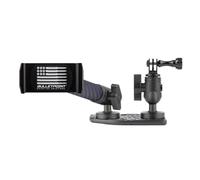 Bulletpoint Metal Dash Mount Cell Phone Holder Compatible with 2021-2023 Jeep Wrangler 4xe Dual 20mm Ball Mount (Driver Side)