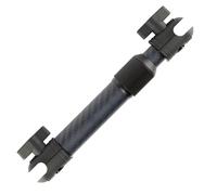 Bulletpoint Mounting Solutions Extension Arm 8"-10.5" Carbon Fiber + Kevlar Telescoping Dual Socket Fits 20mm Attachment Ball