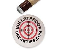 Bulletproof Break Tips - Finally, a Break/Jump tip That is Clearly Superior - More Powerful Than Phenolic! Jump with Spin and Draw! - Free Patch and Sticker! (1, 13mm)