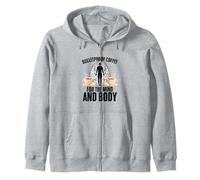 Bulletproof Coffee Fuel The Mind And Body Motivation Zip Hoodie