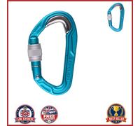 Bulletproof Screw Lock Carabiner 60g D-Shape for Climbing and Mountaineering
