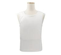 Bulletproof Vest IIIA level Ultra-comfortable Lightweight Concealed Hidden Inside Wear Soft Anti-Bullet T shirt Work Clothes/white/XL