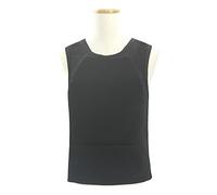 Bulletproof Vest IIIA level Ultra-comfortable Lightweight Concealed Hidden Inside Wear Soft Anti-Bullet T shirt Work Clothes/black/M